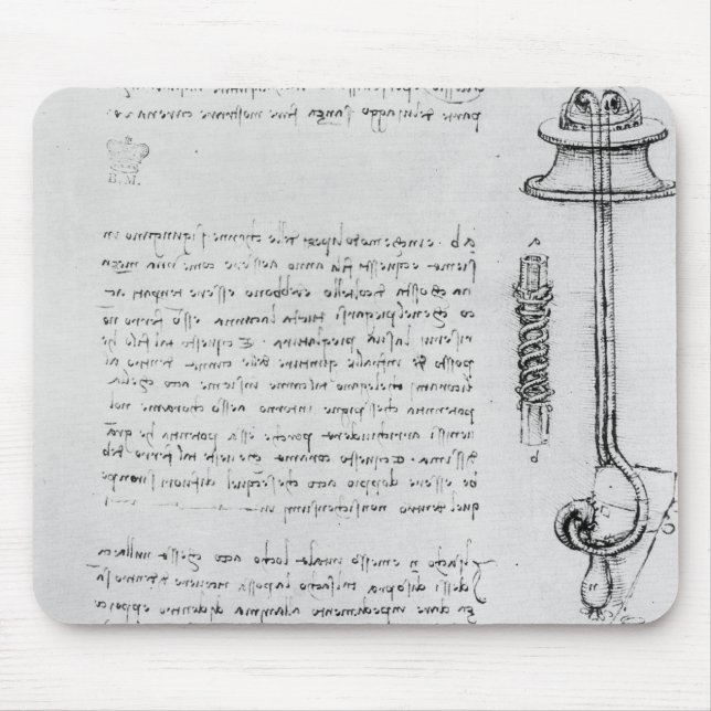 Study of floater with breathing tubes for diver mouse pad (Front)