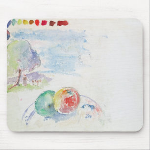 Study of Fruits and a Landscape, 1892 (w/c on pape Mouse Pad