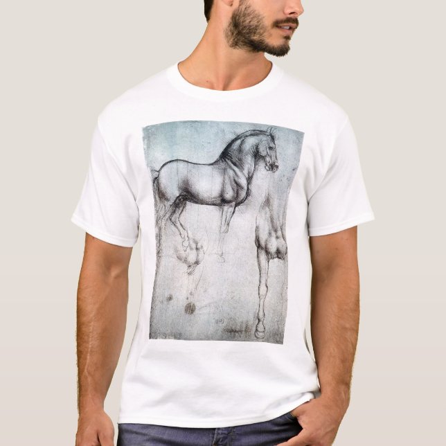 Study of Horse, Leonardo da Vinci T-Shirt (Front)