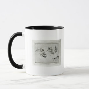 Study of Horsemen in Combat, 1503-4 Mug