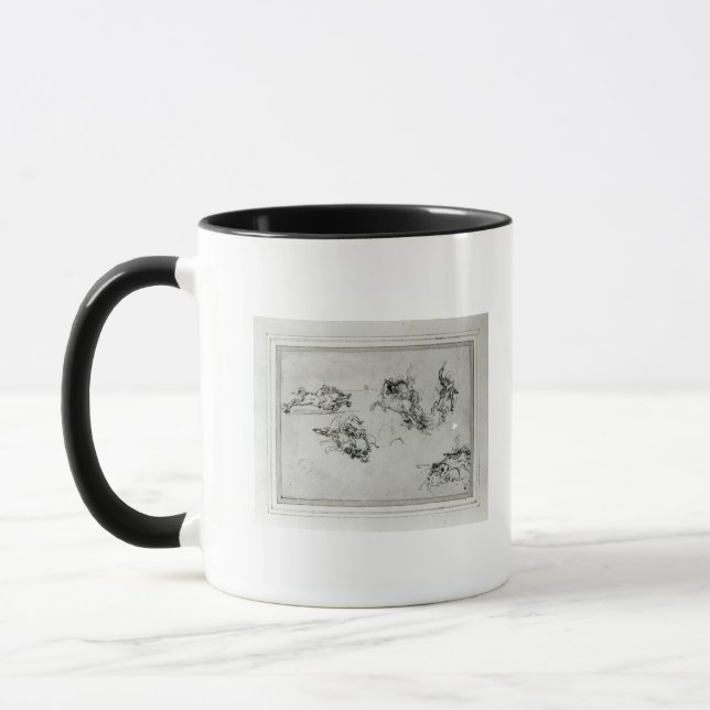 Study of Horsemen in Combat, 1503-4 Mug (Left)