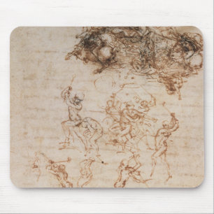 Study of Horsemen in Combat and Foot Soldiers, 150 Mouse Pad