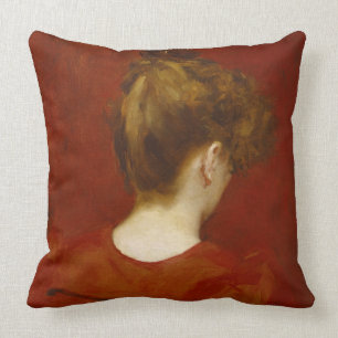 Study of Lilia, 1887 (oil on canvas) Cushion