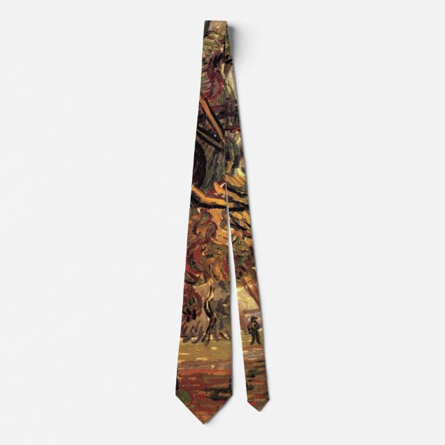 Study of Pine Trees by Vincent van Gogh Tie (Front)