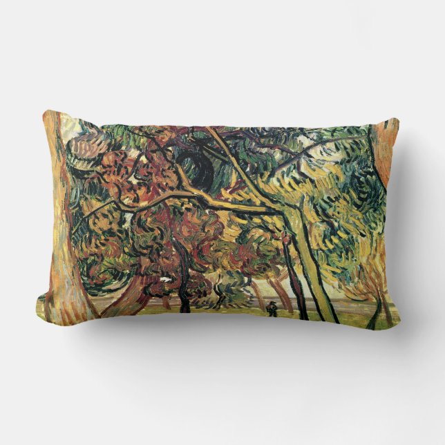 Study of Pine Trees Vincent van Gogh Lumbar Cushion (Front)