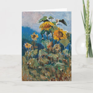 Study of Sunflowers Marie Egner Card