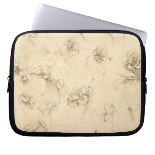 Study of the Flowers of Grass-like Plants (Briza M Laptop Sleeve