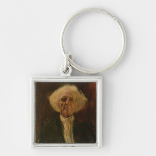 Study of the Head of a Blind Man (oil on canvas) Key Ring