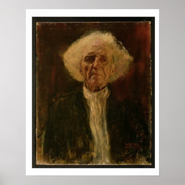 Study of the Head of a Blind Man (oil on canvas) Poster (Front)