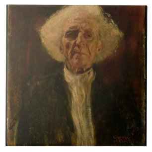 Study of the Head of a Blind Man (oil on canvas) Tile
