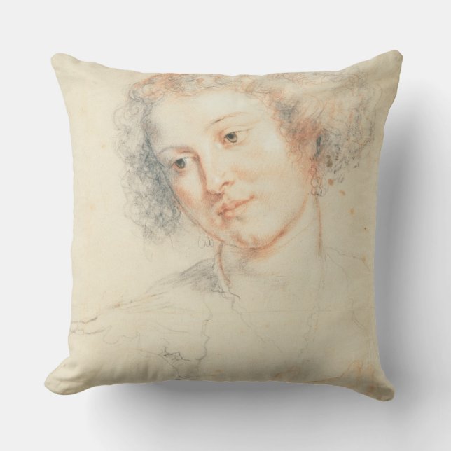 Study of the Head of St. Apollonia (drawing) Cushion (Front)