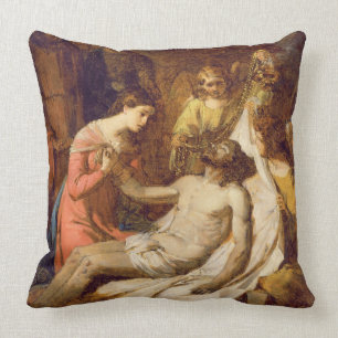 Study of the Lamentation on the Dead Christ (oil o Cushion