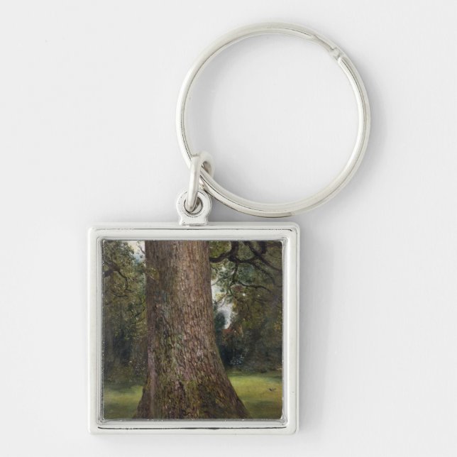 Study of the Trunk of an Elm Tree, c.1821 (oil on Key Ring (Front)