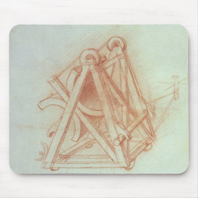 Study of the Wooden Framework with Casting Mouse Pad (Front)