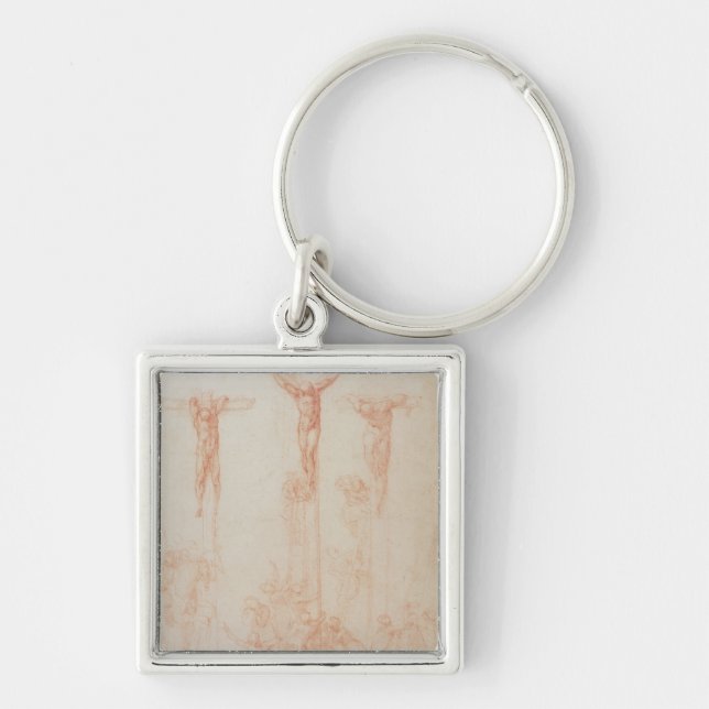 Study of Three Crosses Key Ring (Front)