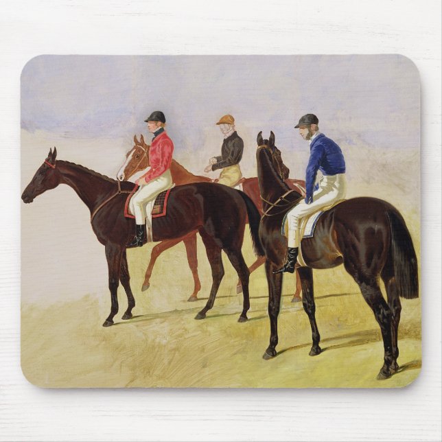 Study of Three Steeplechase Cracks: Allen McDonoug Mouse Pad (Front)