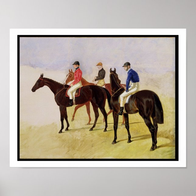 Study of Three Steeplechase Cracks: Allen McDonoug Poster (Front)