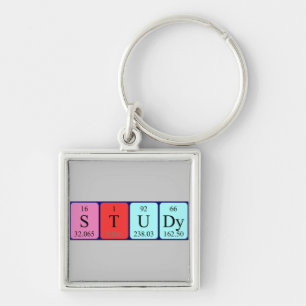 Study periodic table keyring