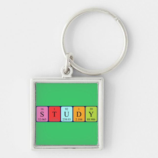 Study periodic table keyring (Front)