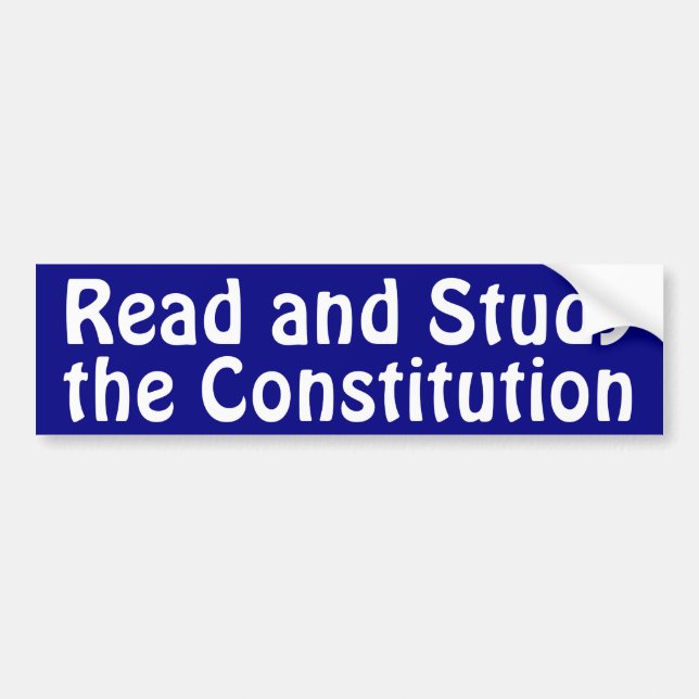 Study the Constitution Bumper Sticker (Front)