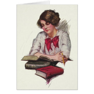 Study Time Girl With Books
