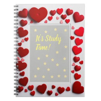 Study Time Heart" Spiral Notebook