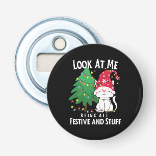 Stuff Funny Christmas Cat Bottle Opener