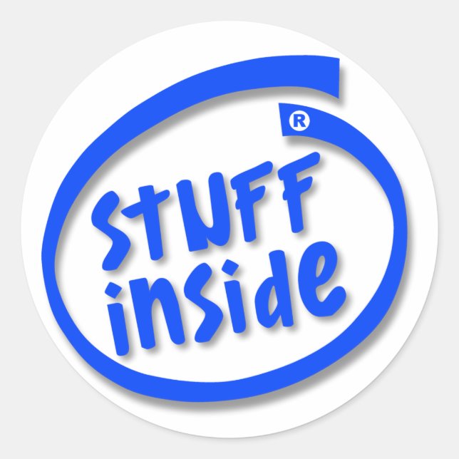 Stuff Inside Classic Round Sticker (Front)