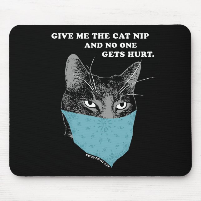 stuff on my cat - mousepad (Front)