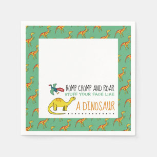 Stuff Your Face Like a Dinosaur Napkin
