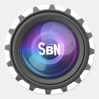 StuffByNick round logo color Classic Round Sticker