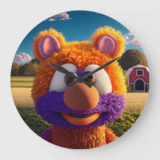 STUFFED ANIMAL LARGE CLOCK