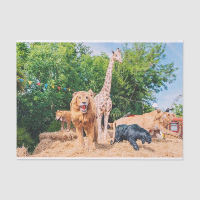 Stuffed animals tissue paper (Front)