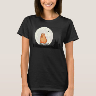 Stuffed Capybara Capy Bara Capibara Stuff Moon Cap T-Shirt
