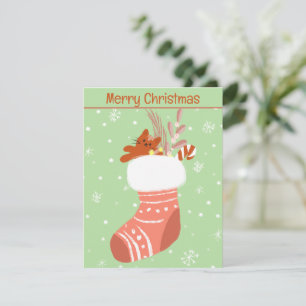 Stuffed Christmas Stocking Card