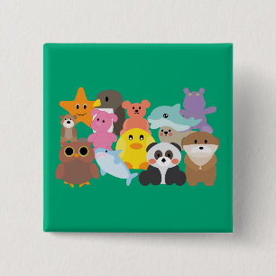 Stuffed Toys 15 Cm Square Badge