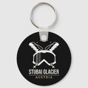 Stui Glacier Austria Ski Resort Vintage Skiing Key Ring