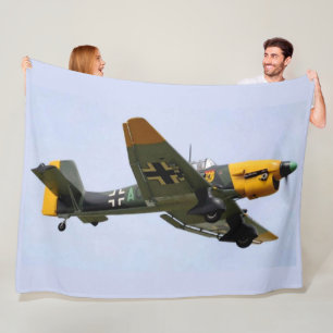 STUKA DIVE BOMBER FLEECE BLANKET