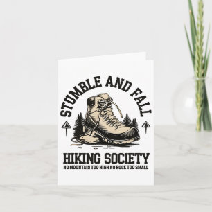Stumble And Fall Hiking Society 2 Card