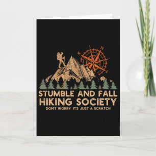 Stumble And Fall Hiking Society Don't Worry _4 Card