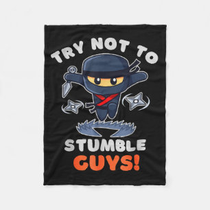 Stumble Guys Ninjas Games Stumble Guys Tee Kids  Fleece Blanket