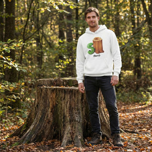 Stump Alphabet Letter S Fun Tree Stump Art  Hoodie