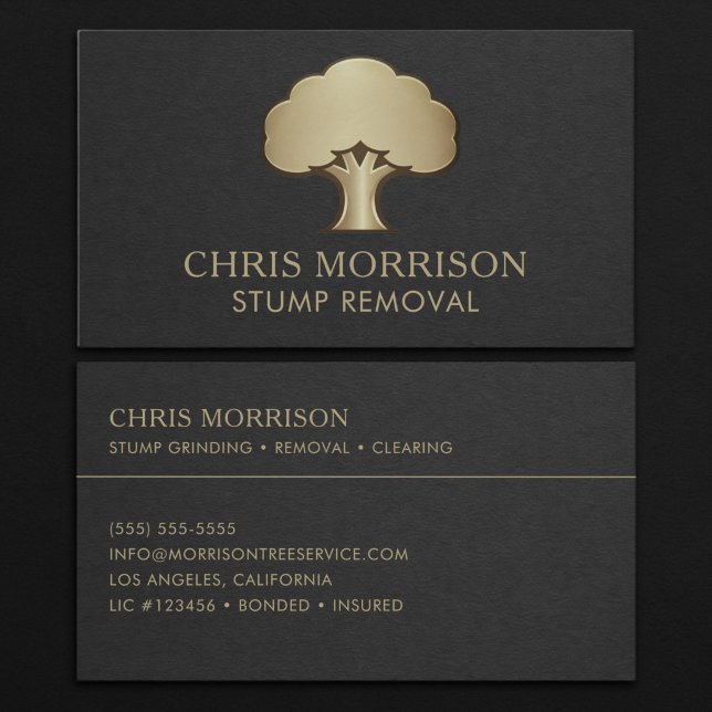 Stump Removal Business Card (Creator Uploaded)