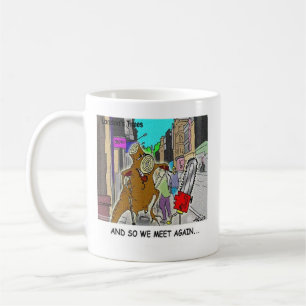 Stumped: Chainsaw Vs Tree funny comic Coffee Mug