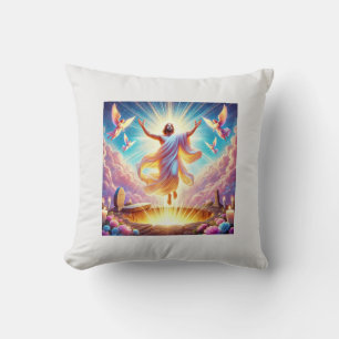 Stunning 3D Resurrection of Our Lord Jesus Christ  Cushion