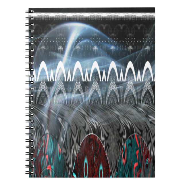Stunning Abstract Art Print Notebook (Front)