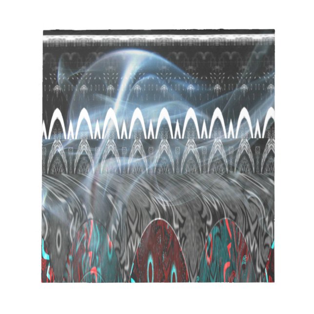 Stunning Abstract Art Print Notepad (Front)