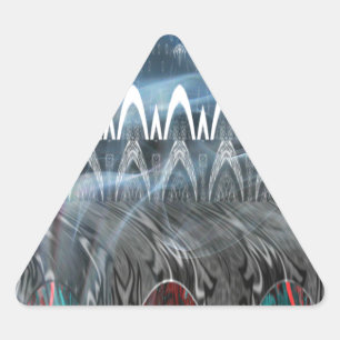 Stunning Abstract Art Print Triangle Sticker