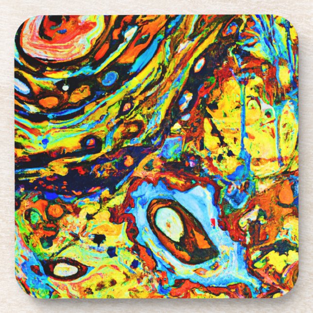 Stunning Abstract Pattern Coaster (Front)