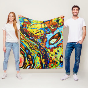 Stunning Abstract Pattern Fleece Blanket